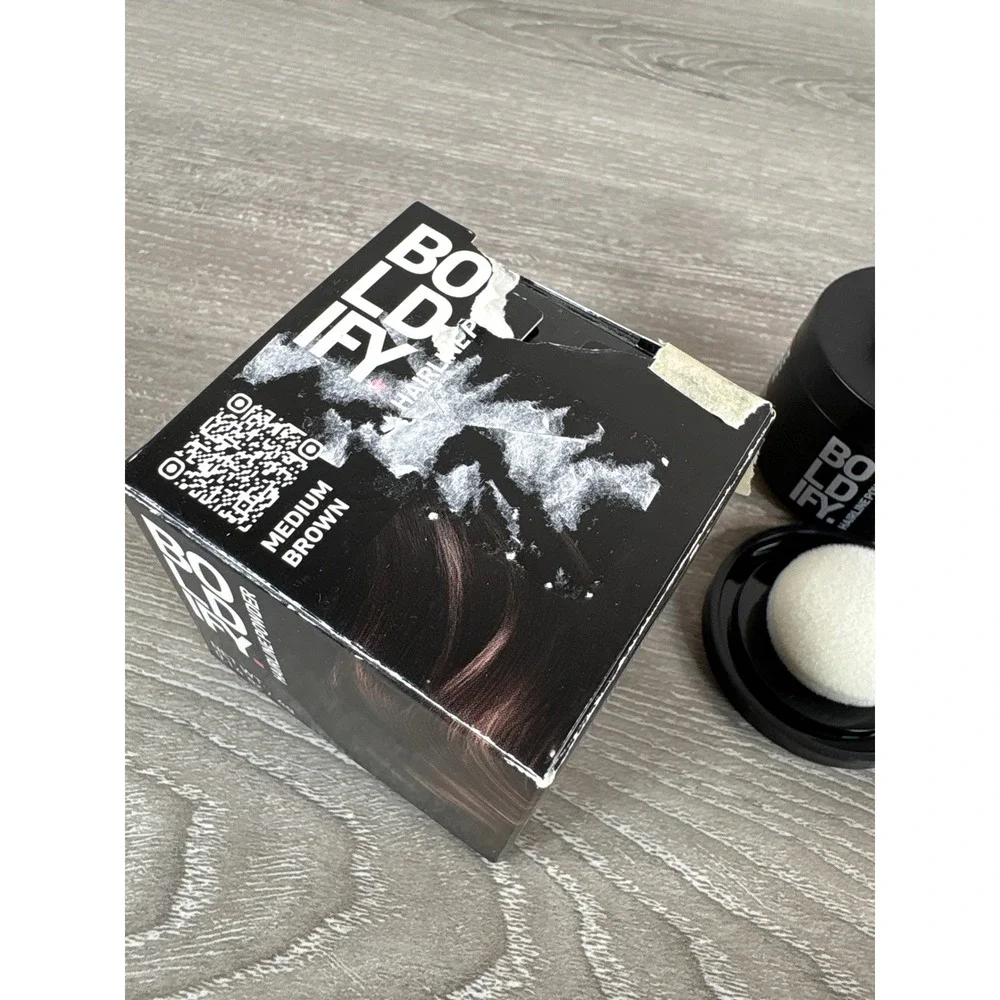 Boldify Hairline Powder Medium Brown 4g Root Touch Up Thinning Hair Concealer